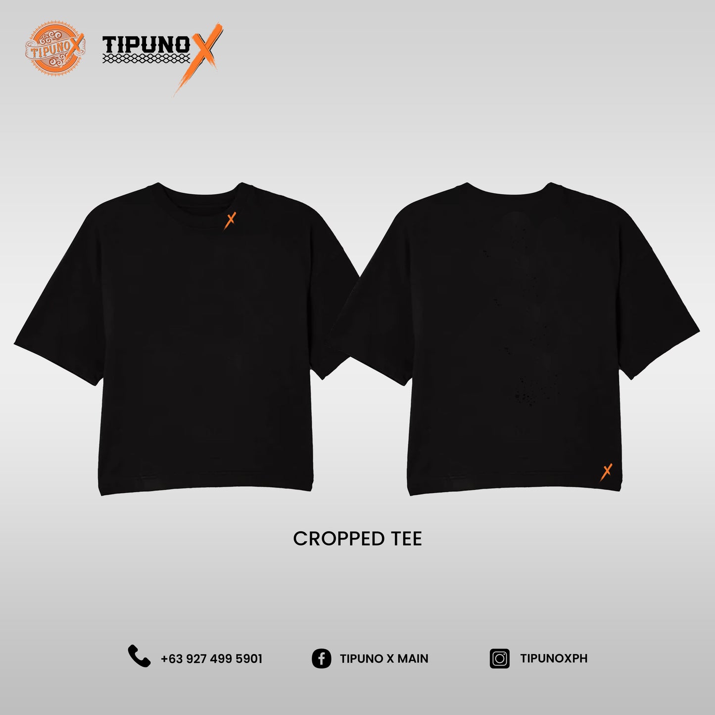 Cropped Tee Tres (Waffle)