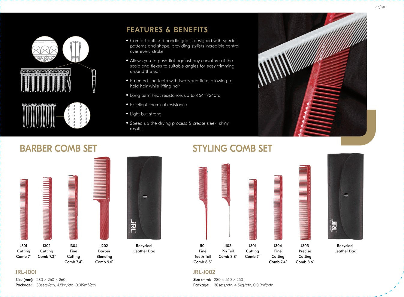 JRL Styling Comb Set