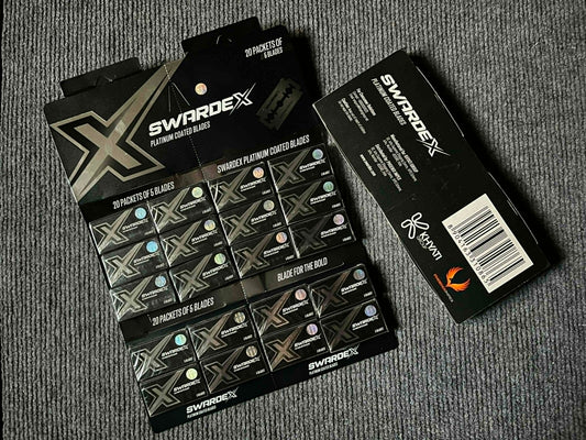 SWARDEX Doube Edge Platinum Steel Blade (Hanging Card)