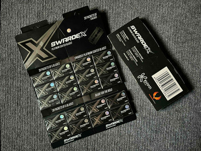 SWARDEX Doube Edge Platinum Steel Blade (Hanging Card)